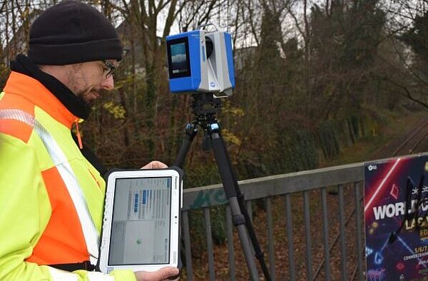  Laserscan Brücke Bielefelder Straße Herne 